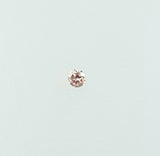 RARE Natural Round Cut Fancy Color Brownish Pink Loose Diamond 0.01 Carat 1.4 MM