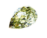 2 CT Rare Fancy Green Natural Loose Diamond Pear Cut SI2  Clarity GIA Certified