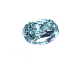 FANCY VIVID BLUE GREEN COLOR GIA Certified Natural Loose Diamond Oval Cut 1/2 CT SI2